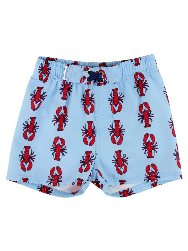 my little lobster swim trunks