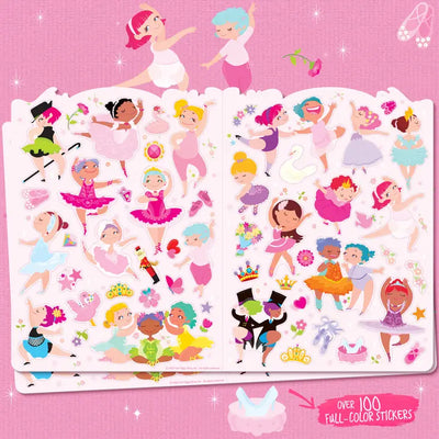ballet nail stickers and activity book pack