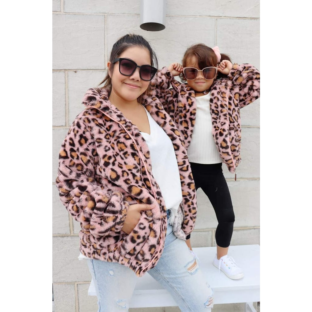 roxy leopard furry jacket