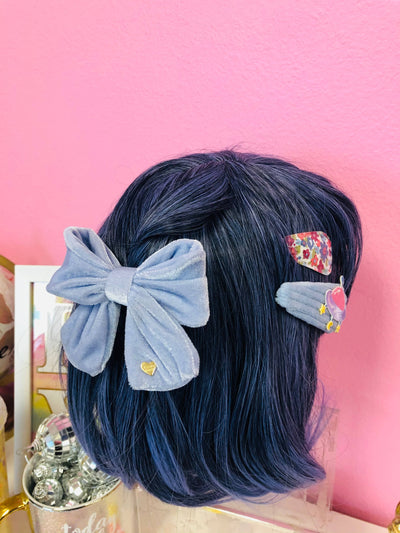 Pretty Pastel Hair Clips & Bow Set, 2pc per color