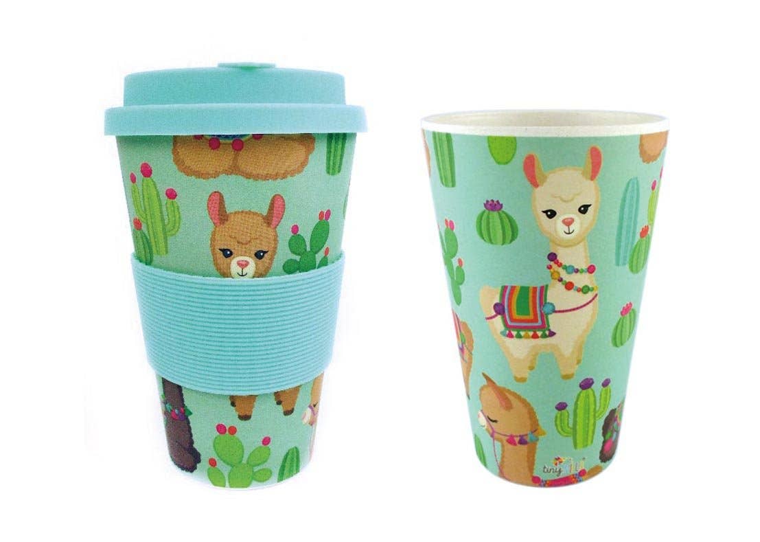 Eco-Friendly Reusable Mug with LLama Design