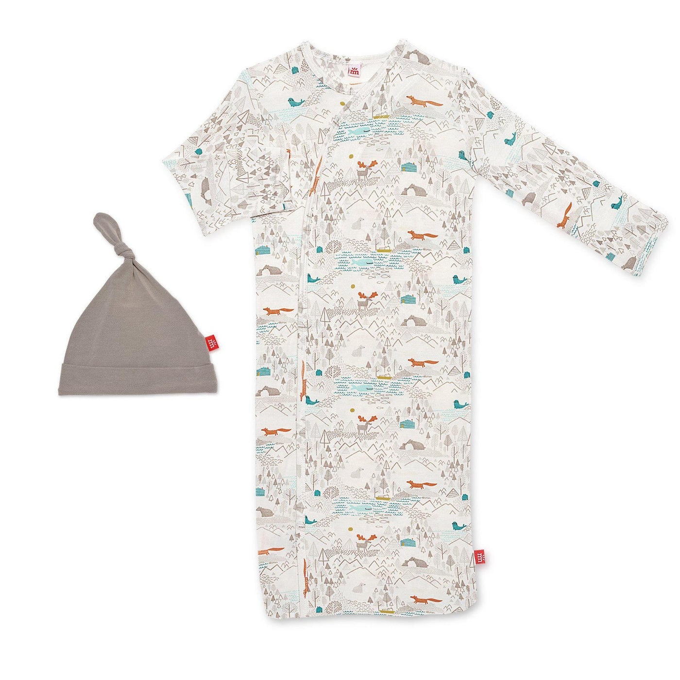 big sky modal magnetic sack gown & hat