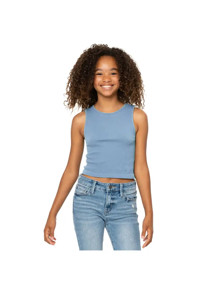 ribbed crop tank top – Sugar-N-Spice Children's and Tween + Lily