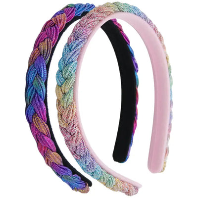 mermaid braided 2 pack headband