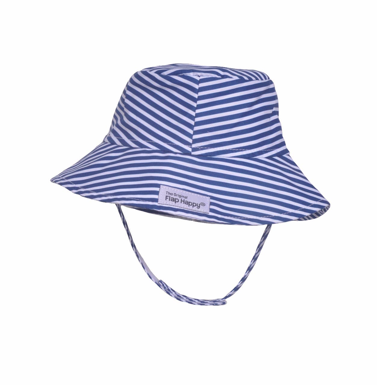 UPF 50+ Bucket Hat navy stripe