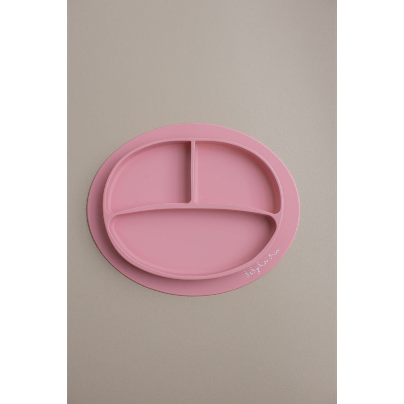 Baby Bar & Co Silicone suction Plates dusty rose