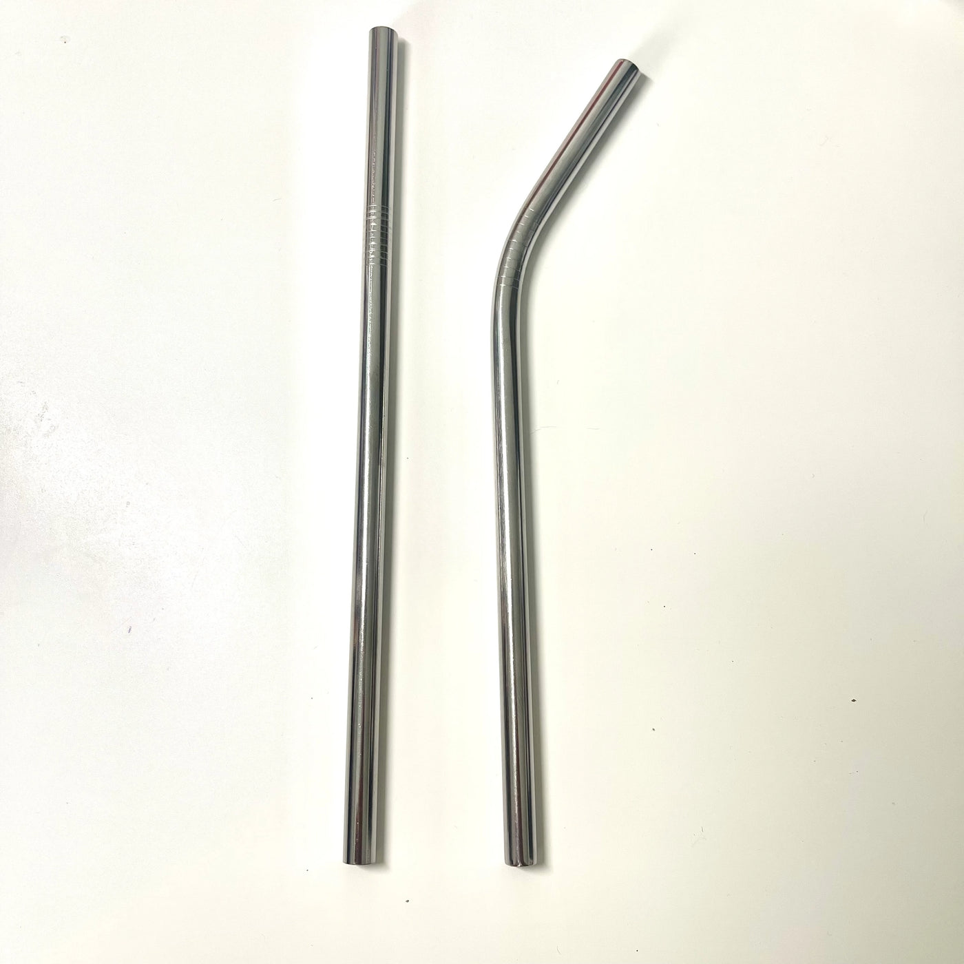 bent stainless steel straw