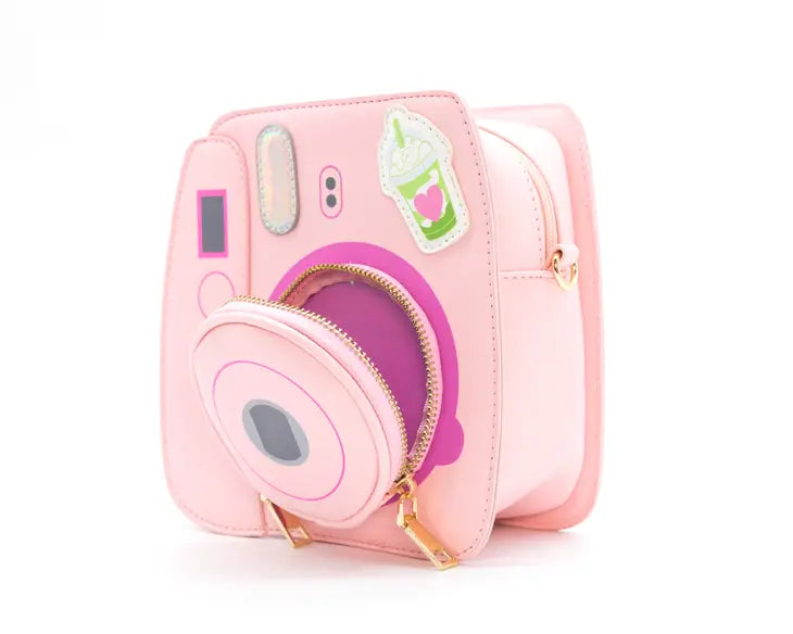 oh snap! pink camera bag