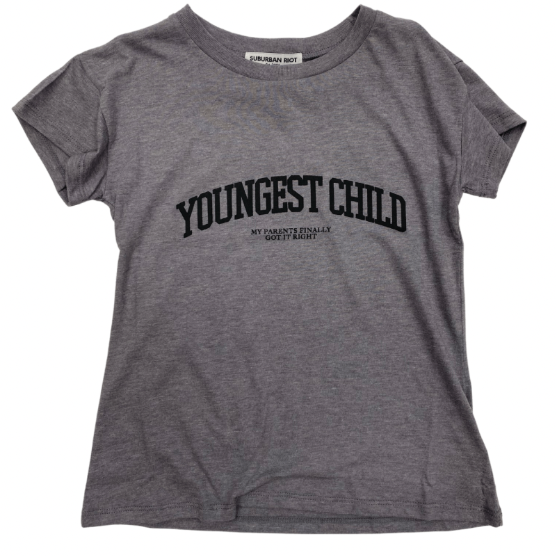 youngest child youth size loose fit tee