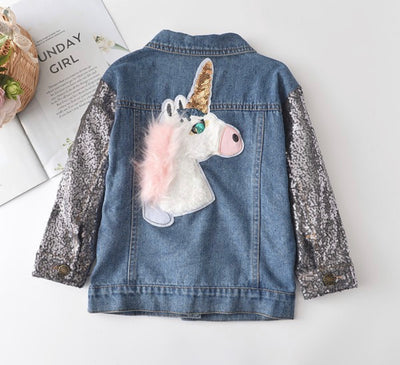 Sequin unicorn jacket