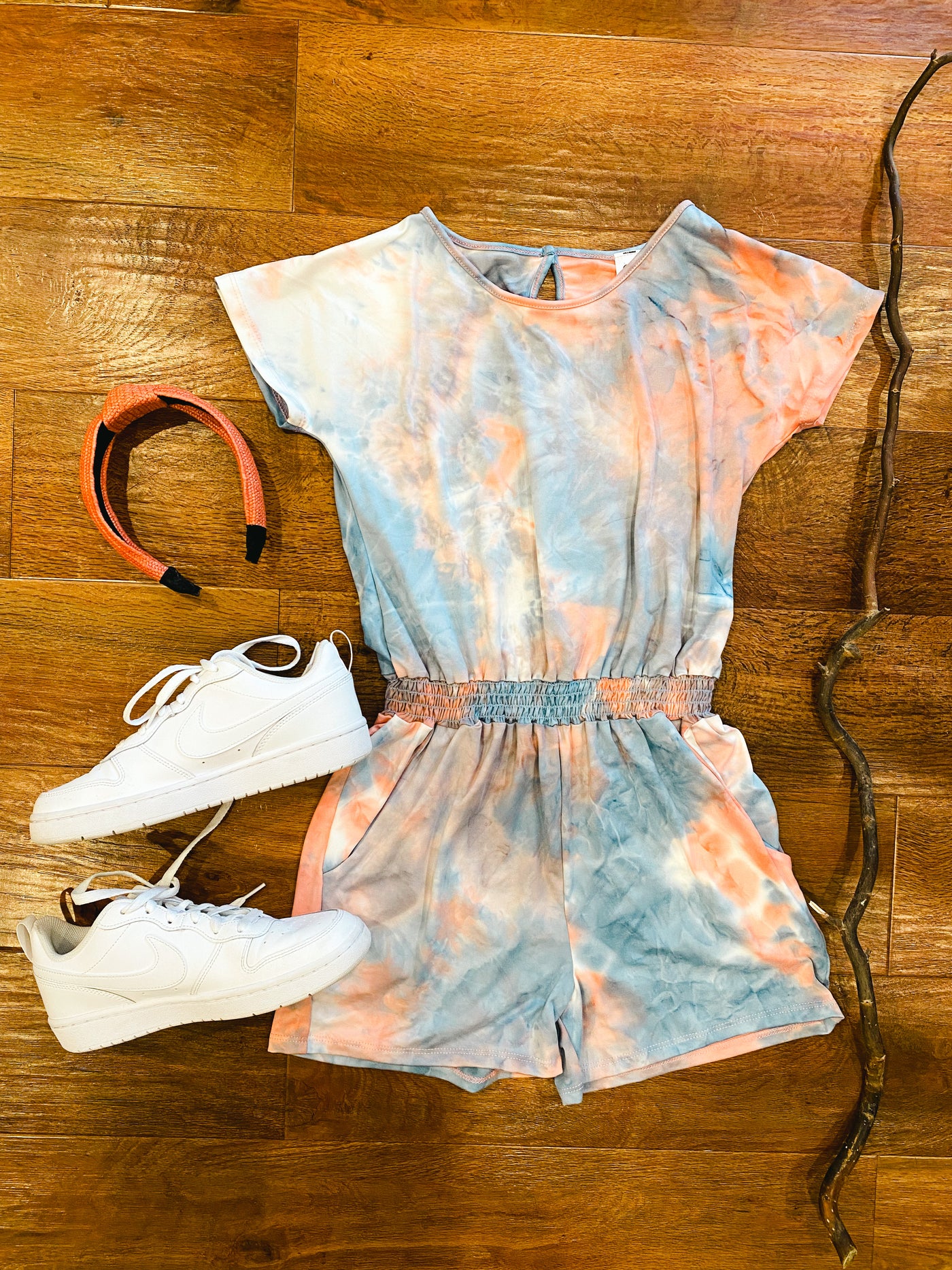 sourpatch tie dyed romper