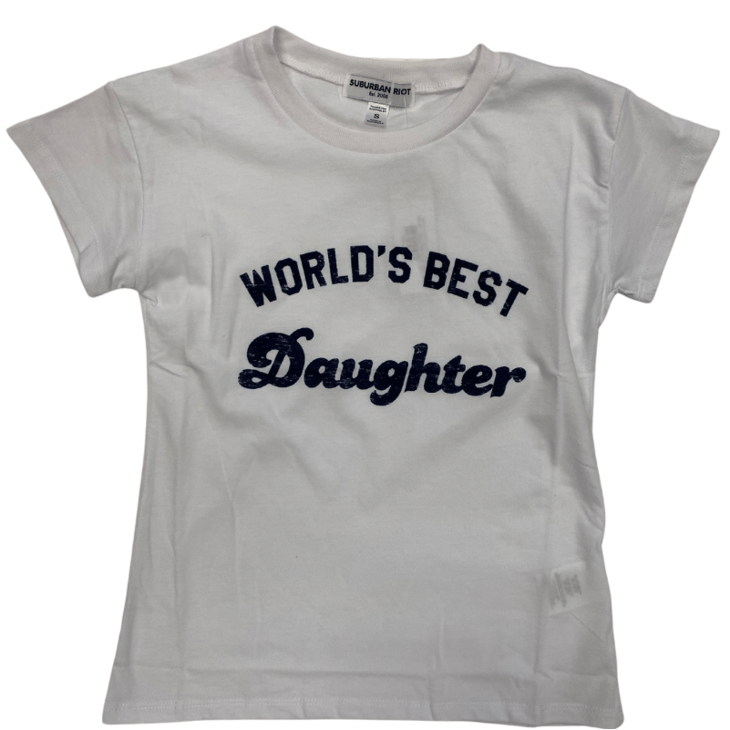 world's best daughter youth size loose fit tee