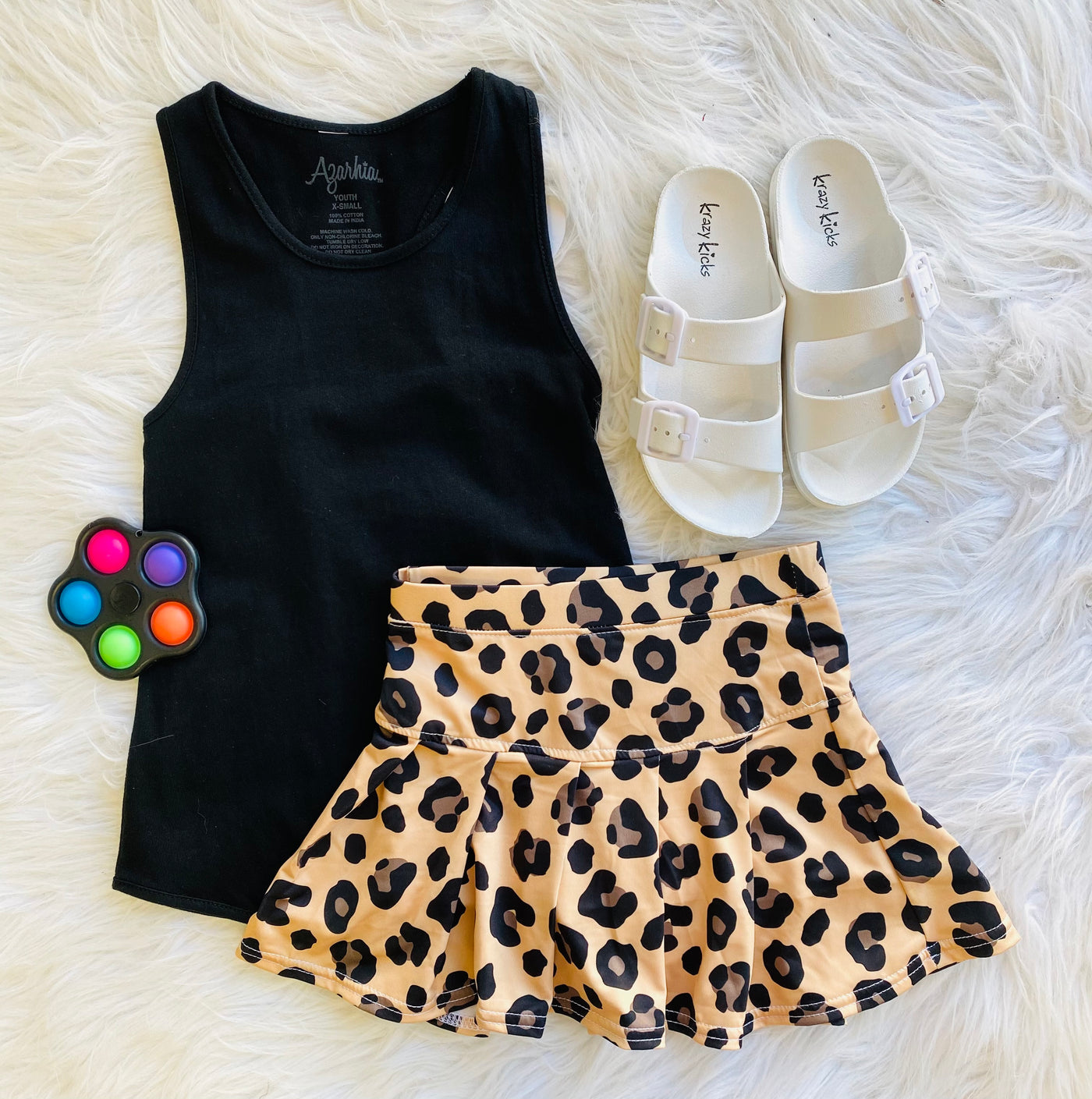leopard tennis skirt