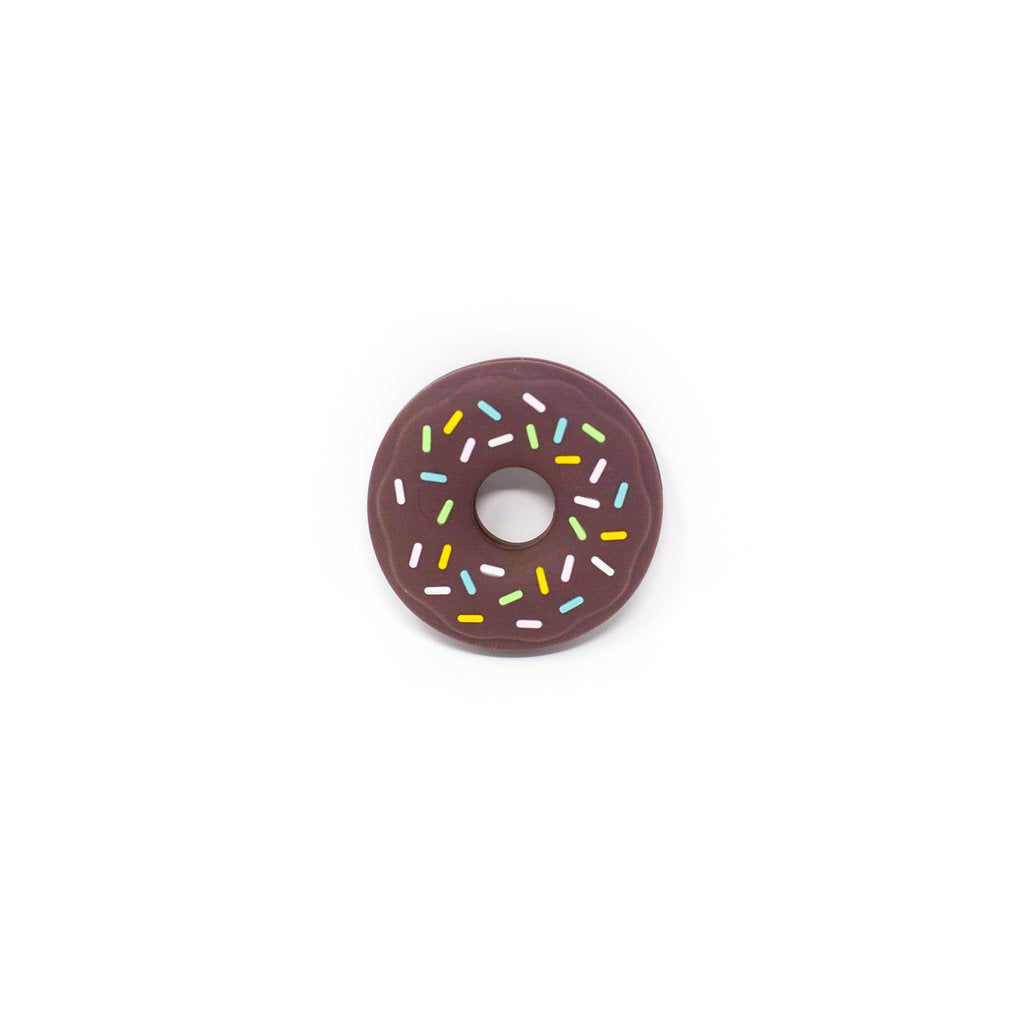 DONUT SILICONE TEETHER IN CHOCOLATE